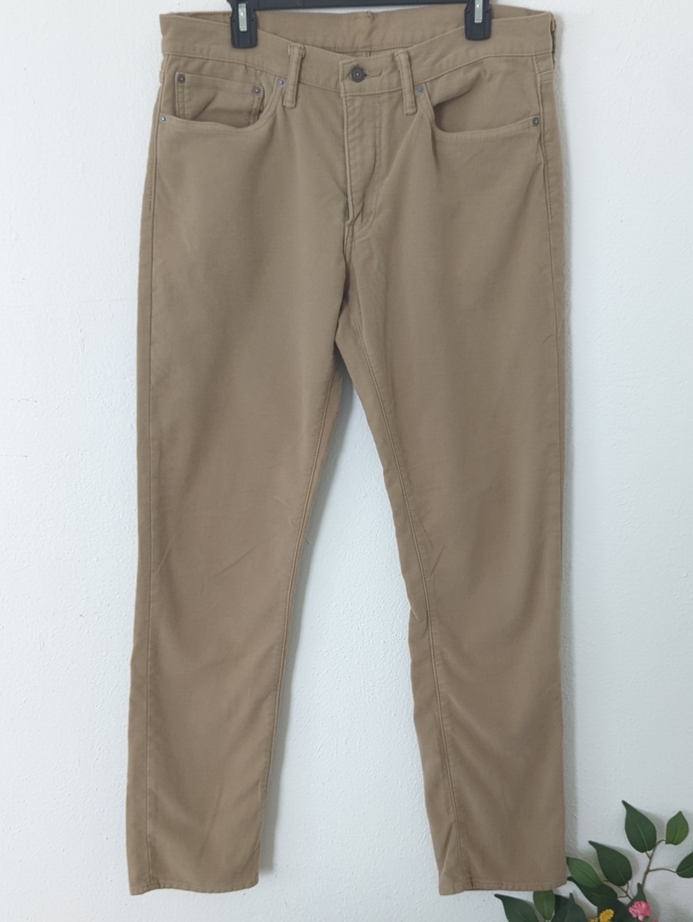 Men's Levi 511 Slim Straight Tan Pants 34x34